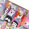 Wrapables Medium Foldable Tote Nylon Reusable Grocery Bag (Set of 2), Cute Dogs